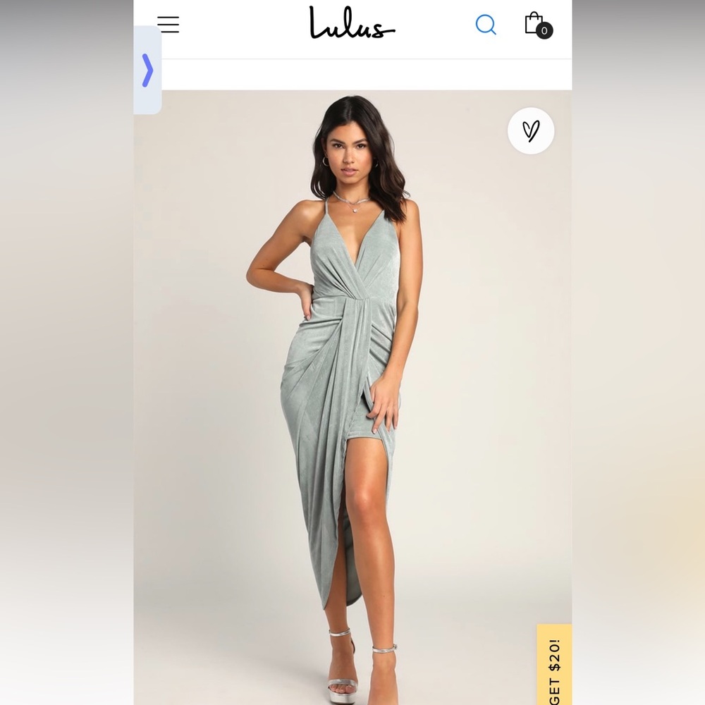Lulus Sage Green dress